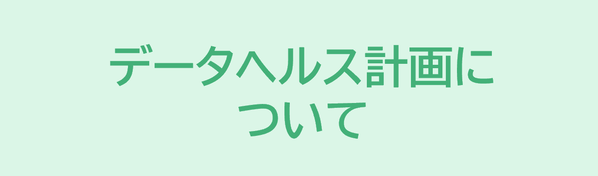 データヘルス計画について